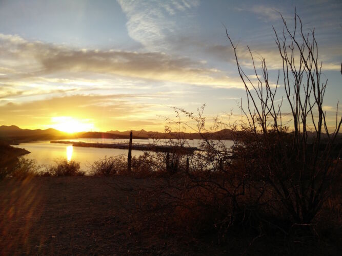 Another Fantastic Sunset Finish at Lake Pleasant