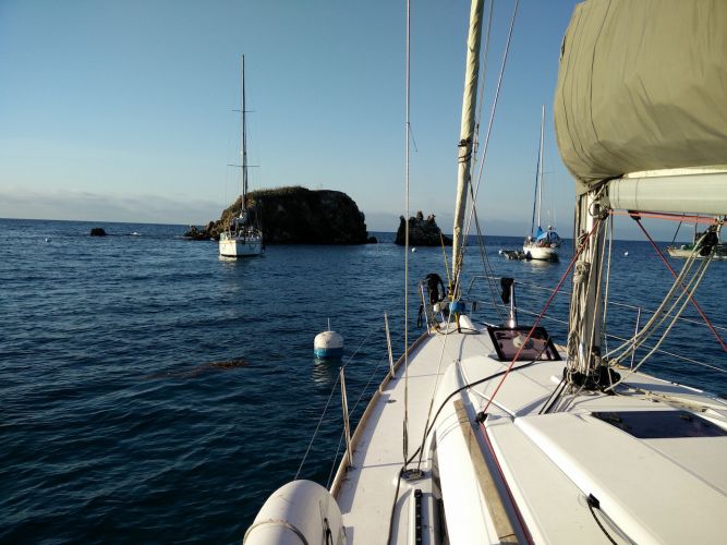 A Rocky Mooring at Emerald Bay